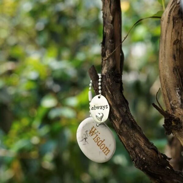 Healing crystals engraved keychain - Image 3