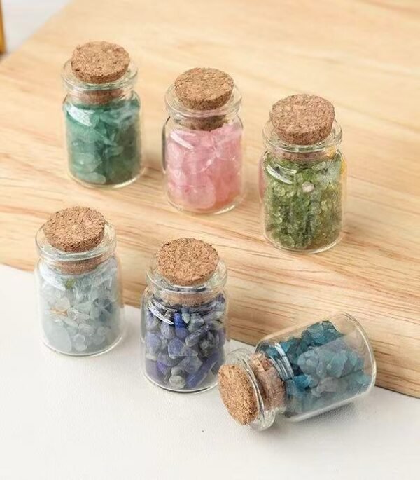 Crystal Stone Wish Bottles Drift Bottles for Unique Desktop Decor for Weddings and Storage - Image 3