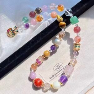 Natural crystal dopamine color energy crystal necklace